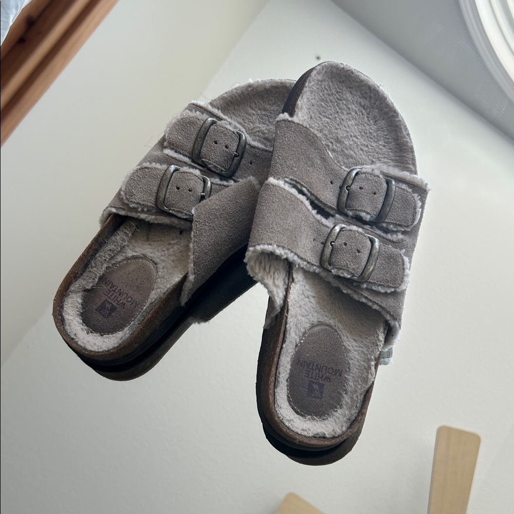 Shearling-Lined Sandals